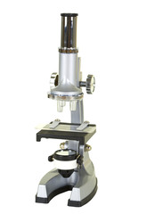 Laboratory Microscope Silver Color