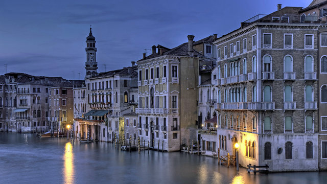 Blue hour Venice Canale Grande