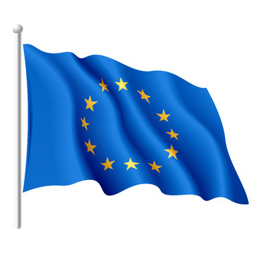 European Union flag. Vector.