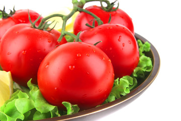 vegetable mix on dark dish