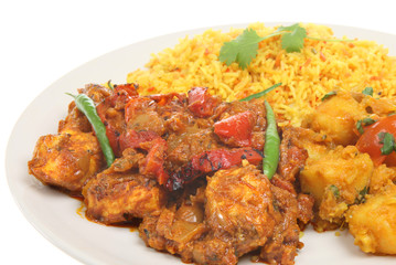 Indian Chicken Curry Meal