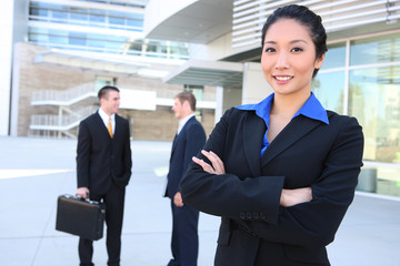 Fototapeta premium Man and Woman Business Team