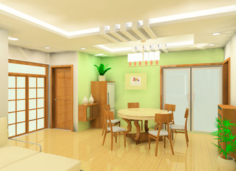 a kind of interior design plan