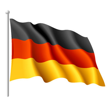 German flag. Vector.