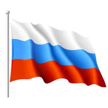 Russian flag. Vector.