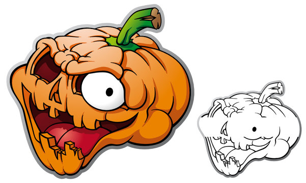 mascotte citrouille