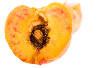 peach isolated on the white background