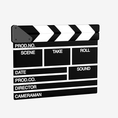 Obraz premium movie clapper