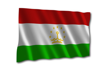 tadschikistan flagge wedeln