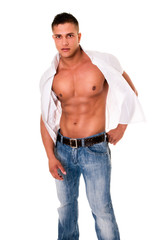 Fototapeta premium Young sexy man.