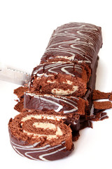 Peaces of cake isolated