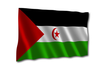 demokratische arabische republik sahara flagge