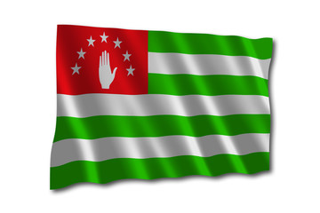 Naklejka premium abkhazia flagge