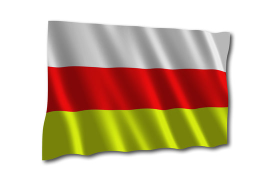 Südossetien flagge