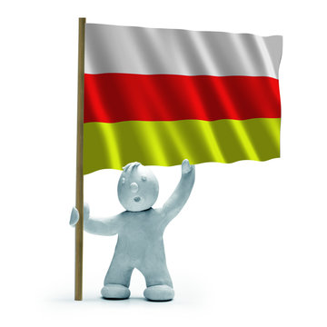 S&uuml;dossetien flagge staunen