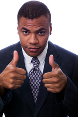Young Corporate Executive Gives Thumbs Up