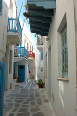 Alley Way in Mykonos, Greece