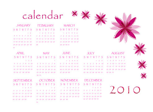 Pink Calendar