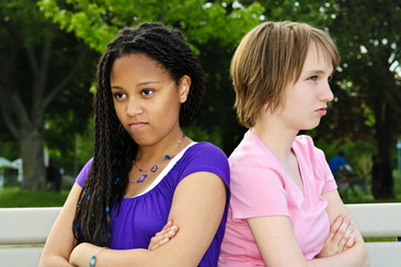 Angry teenage girls