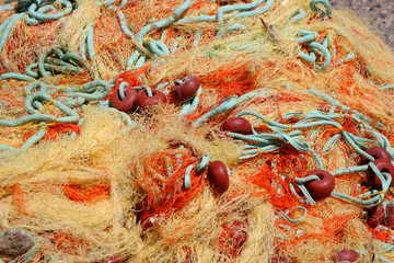 Fishing nets to be sorted
