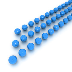 Red lines of billiard balls