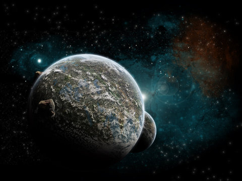 Planet Extra-terreste - Univers Exploration © sdecoret