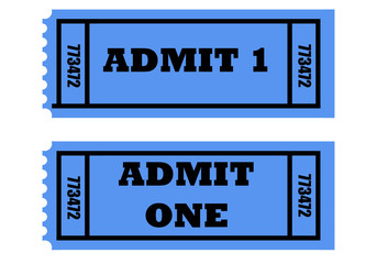 Admit one tickets