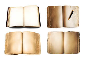 books isolated on white