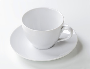 White cup and saucer