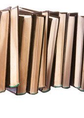 books isolated on a white background