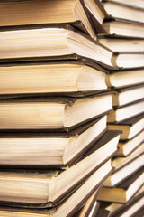 heap of books close up