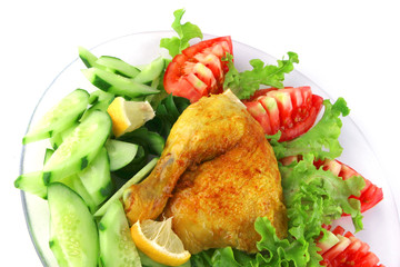 grilled chicken leg