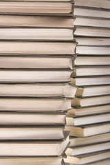 heap of books close up