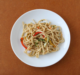 Cold Pasta Salad with Peppers