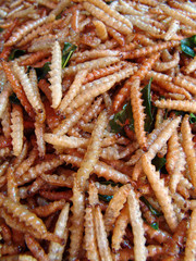 Thailand food stalls - fried insects nb.34