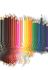 des crayons de couleurs
