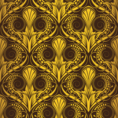 Gold seamless wallpaper