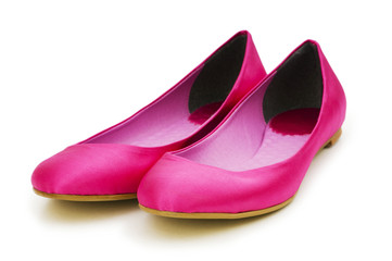 Woman shoes isolated on the white background