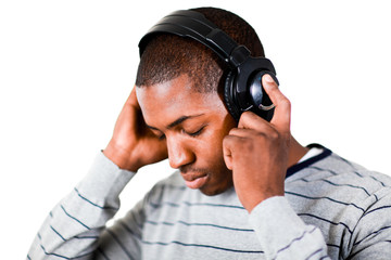 Man listening to music