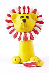 Plasticine lion