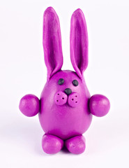 Fototapeta premium Plasticine rabbit