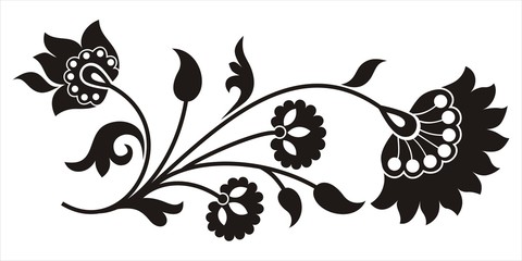 indian floral motif