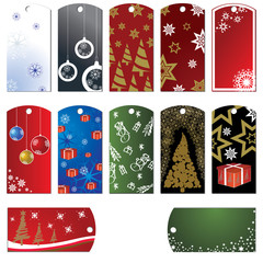 christmas tags and stickers