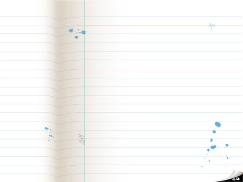 cahier ouvert