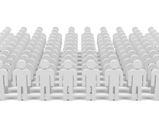 Fototapeta premium Teamwork. 3d image.