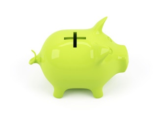 Piggy banks. 3d image.