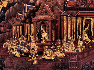 King palace - Ramayana murals nb.43