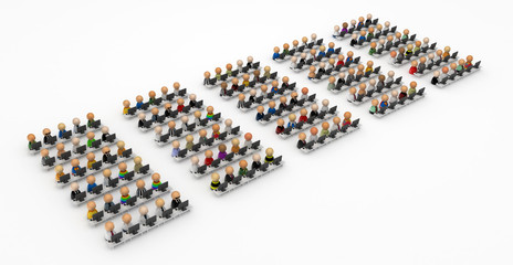 Cartoon Crowd, Computer Room