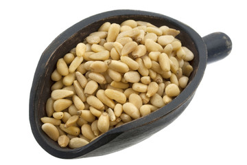 scoop of pine nuts