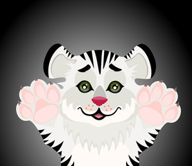 Lovely tiger toddler